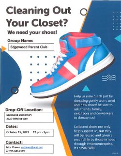 Cleaning Out Your Closet? We need your shoes!